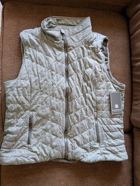 Bagatelle Dark Gray Quilted Vest